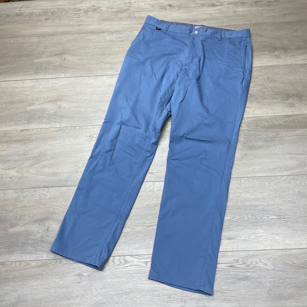Nike Golf Pants Mens 35x32 Blue Dri-Fit Modern Fit Chino 725672-404